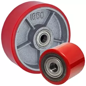 Колесо для гидравлических тележек(рохлей), диаметр 200мм, ширина 50мм, полиуретан - P80+1